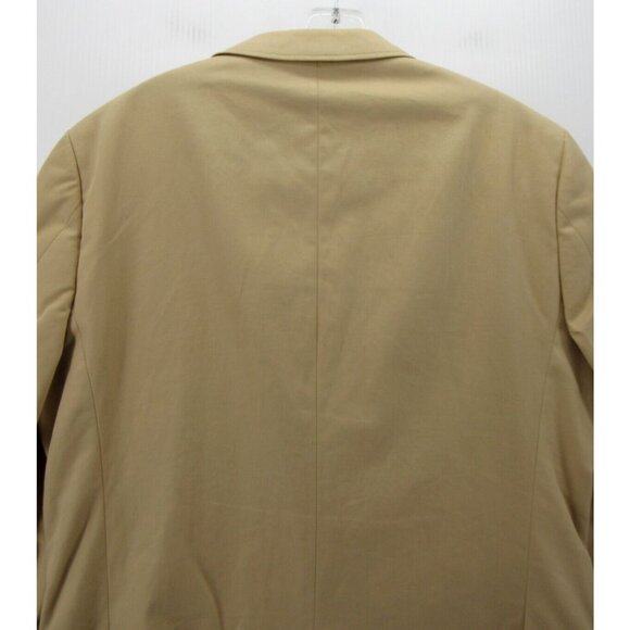 J Crew Sport Coat 40 Long Blazer Jacket Khaki Italian Fabric Cotton - Picture 9 of 12